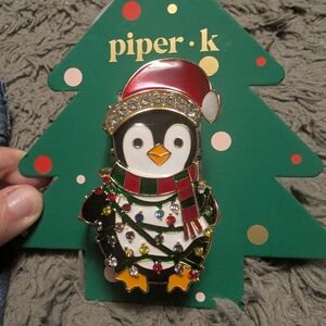 NEW Piper K Penguin Hair Clip